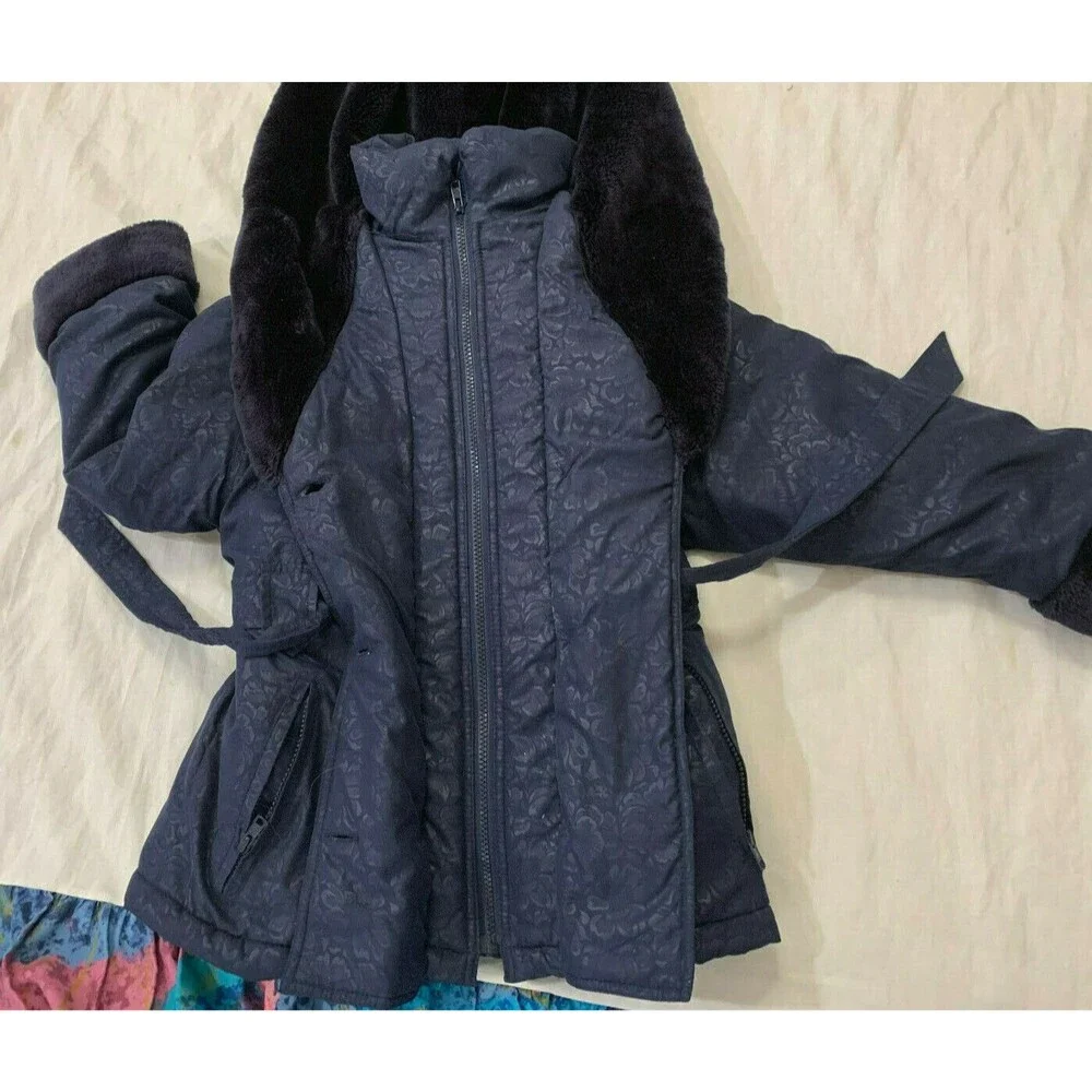 TAILORED BY ROTHSCHILD GIRLS BELTED JACKET COAT SIZE 7/8